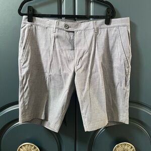 Ted Baker Light Gray Flat Front Shorts